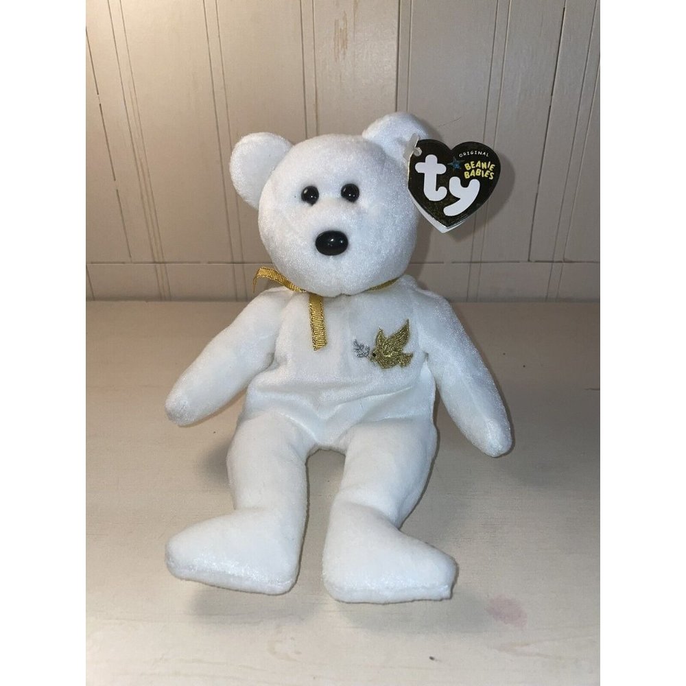 Ty Beanie Baby Holy Father Bear With Tags Plush